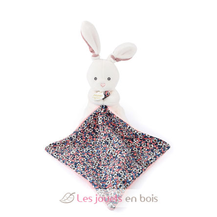 Peluche coniglio con panno di coccole rosa DC4020 Doudou et Compagnie 2