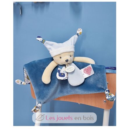 Peluche orso blu DC4059 Doudou et Compagnie 3