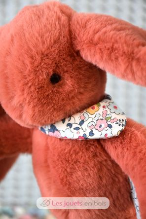 Peluche Coniglio Fleurette terracotta 25 cm DC4298 Doudou et Compagnie 6