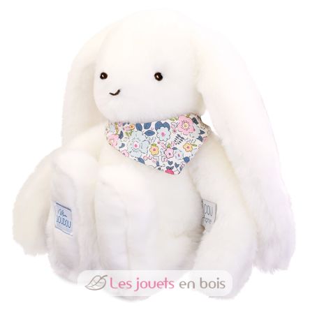 Peluche Coniglio Fleurette bianco 35 cm DC4301 Doudou et Compagnie 3