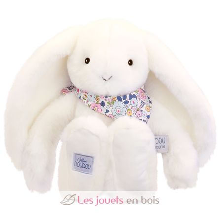 Peluche Coniglio Fleurette bianco 35 cm DC4301 Doudou et Compagnie 2
