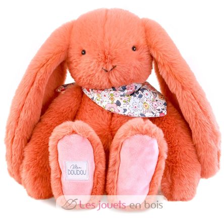 Peluche Coniglio Fleurette terracotta 35 cm DC4303 Doudou et Compagnie 1