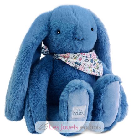 Peluche Coniglio Fleurette blu 35 cm DC4304 Doudou et Compagnie 3
