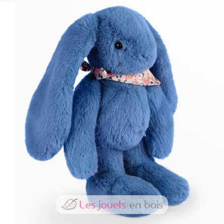 Peluche Coniglio Fleurette blu 35 cm DC4304 Doudou et Compagnie 5