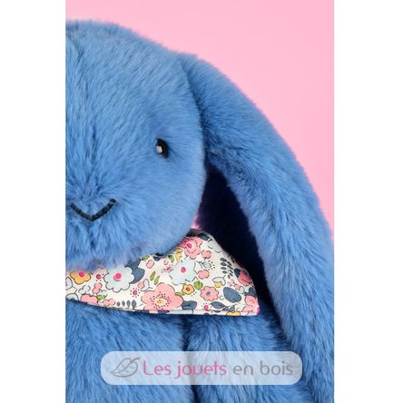 Peluche Coniglio Fleurette blu 35 cm DC4304 Doudou et Compagnie 9