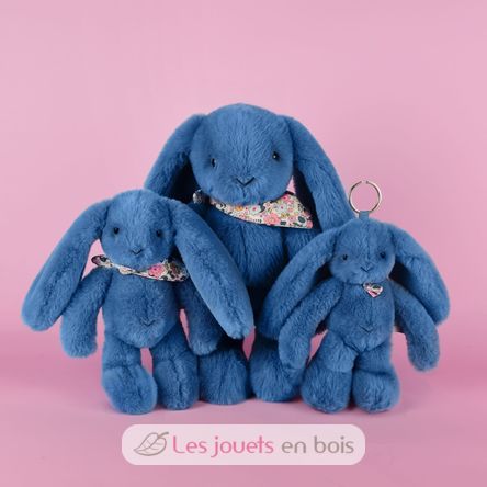 Peluche Coniglio Fleurette blu 35 cm DC4304 Doudou et Compagnie 10