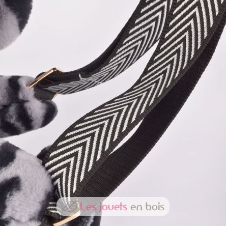 Borsa a tracolla a forma di orso grigio DC4565 Doudou et Compagnie 5