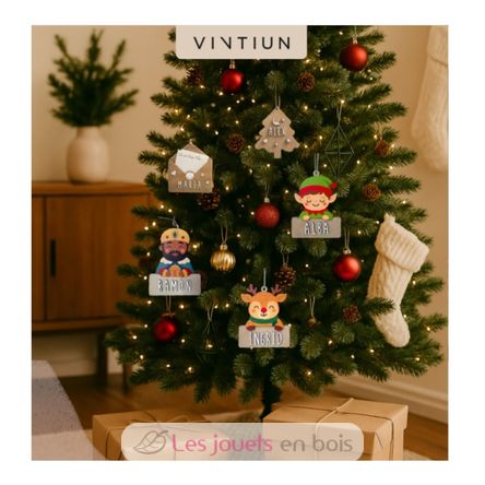 Renna di Natale in legno personalizzabile VI-AD03 Vintiun 3