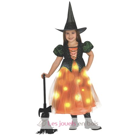 Costume per bambini strega con LED, 5-7 anni RU-R159952OHT57 Rubies 1