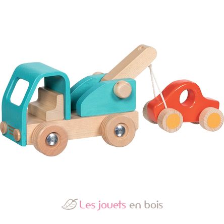 Carro attrezzi in legno blu GK55837 Goki 6