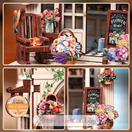 Mini Book Nook Boutique di fiori CT103 Cartartem 5