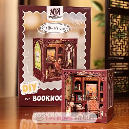 Mini Book Nook Il salotto del gentiluomo CT101 Cartartem 3