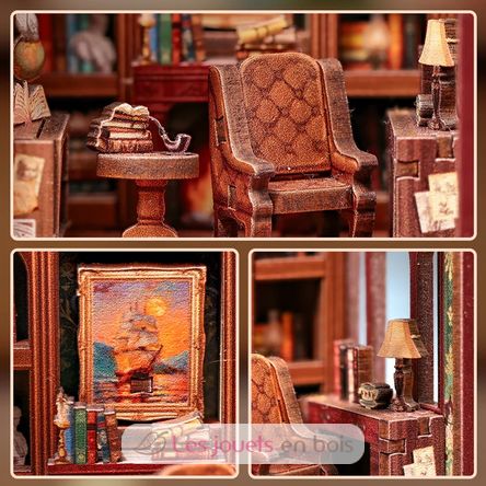 Mini Book Nook Il salotto del gentiluomo CT101 Cartartem 4