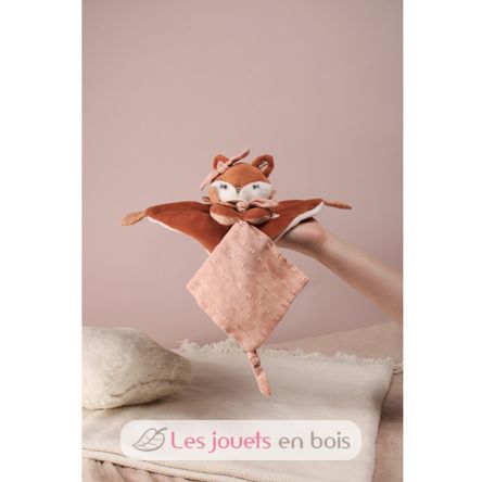 Peluche Mina la volpe con clip per ciuccio DC4686 Doudou et Compagnie 2