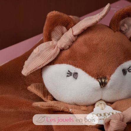 Peluche Mina la volpe con clip per ciuccio DC4686 Doudou et Compagnie 7