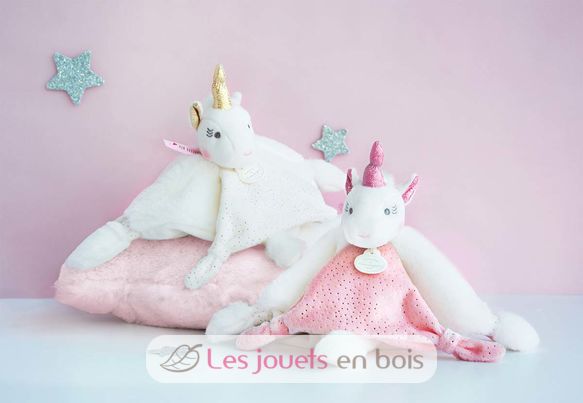 Peluche Lucie l'unicorno rosa DC3277 Doudou et Compagnie 4