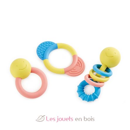 Set di sonagli e anelli per la dentizione E0027 Hape Toys 1