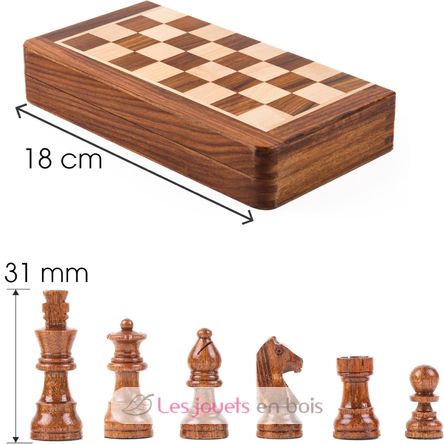 Scacchiera pieghevole 18 cm Re 31 mm WJ-ECBM07S Wilson Jeux 2