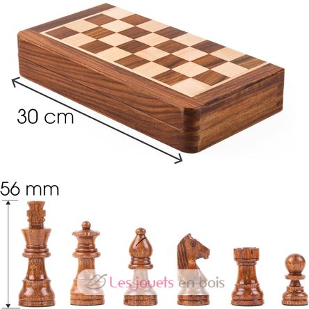 Scacchiera pieghevole 30 cm Re 56 mm WJ-ECBM12S Wilson Jeux 2