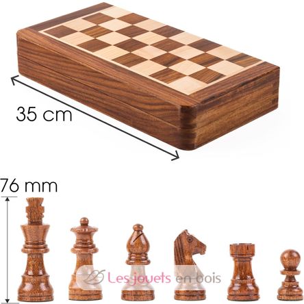 Scacchiera pieghevole 35 cm Re 76 mm WJ-ECBM14S Wilson Jeux 2