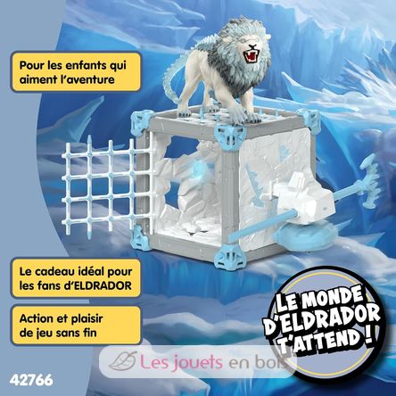Statuetta del leone di ghiaccio della grotta di battaglia SC-42766 Schleich 7