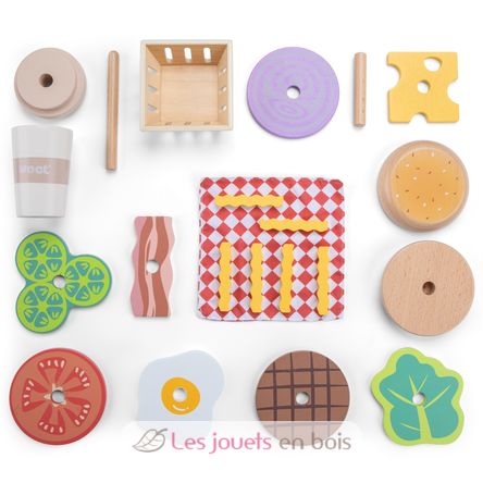 Set di fast food in legno NCT10617 New Classic Toys 4