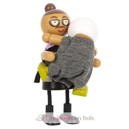 Famiglia di bambole pieghevoli con neonato LE12426 Small Foot company 3