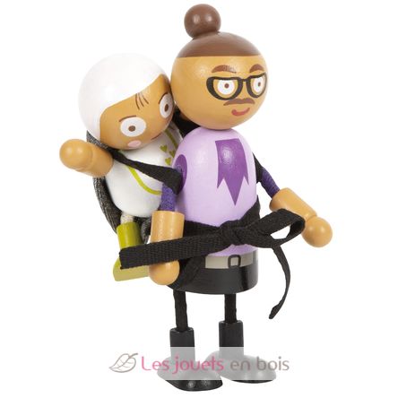 Famiglia di bambole pieghevoli con neonato LE12426 Small Foot company 4