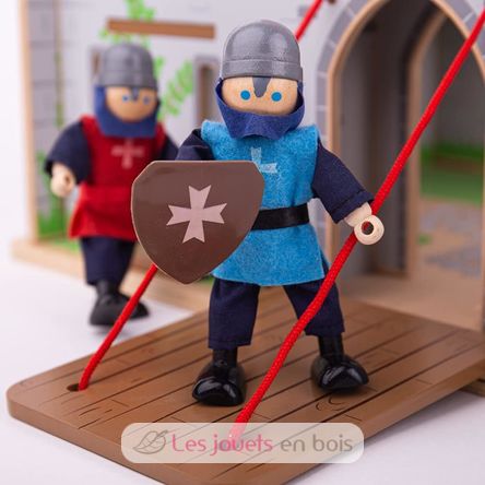 Figurine in legno Cavalieri medievali BJ-JT162 Bigjigs Toys 3