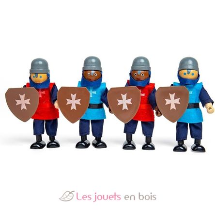 Figurine in legno Cavalieri medievali BJ-JT162 Bigjigs Toys 1