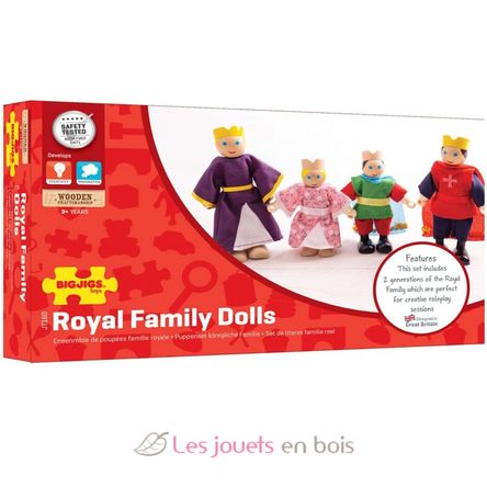 Figurine in legno Famiglia Reale BJ-JT160 Bigjigs Toys 3