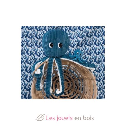 Filou blu Octopus Ptipotos peluche DE74100 Les Déglingos 7