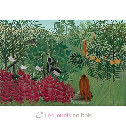 Foresta pluviale con scimmie di Rousseau K1387-50 Puzzle Michèle Wilson 2