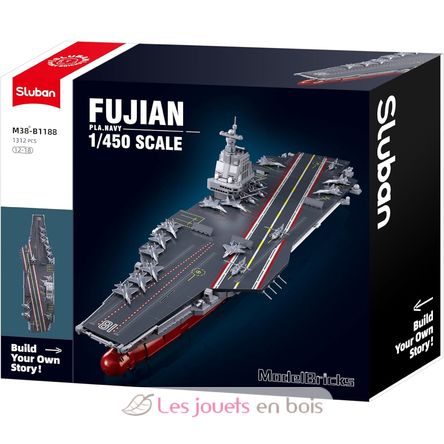 Model Bricks - Portaerei Fujian SL-M38-B1188 Sluban 1