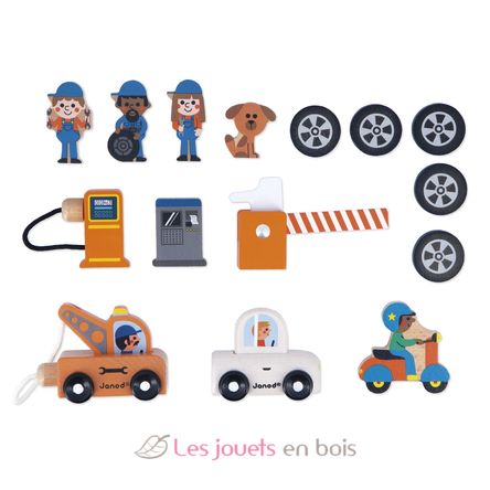 Garage in legno Cross Roads J05918 Janod 2