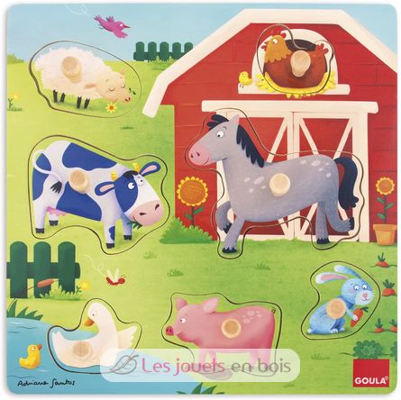 La fattoria delle mamme e dei bambini con puzzle GO53040 Goula 1