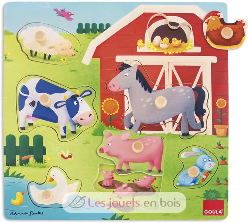 La fattoria delle mamme e dei bambini con puzzle GO53040 Goula 2