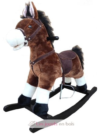 Cavallo a dondolo marrone scuro GT67043 Gerardo’s Toys 1