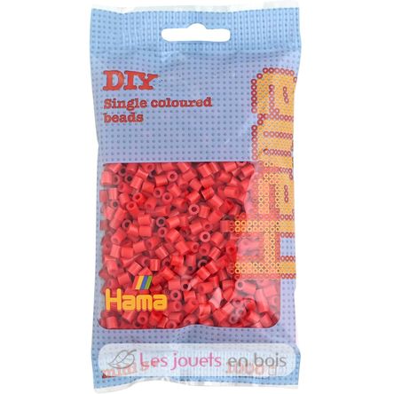 Sacchetto di 1000 perline di plastica Midi rosso HAMA-207-05 Hama 1