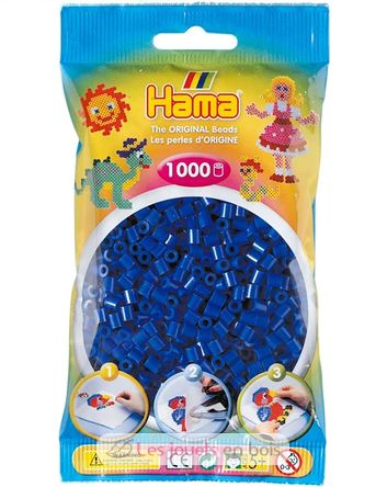 Sacchetto di 1000 perline di plastica Midi Blu scuro HAMA-207-08 Hama 2
