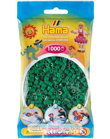 Sacchetto di 1000 perline di plastica Midi Verde HAMA-207-10 Hama 2