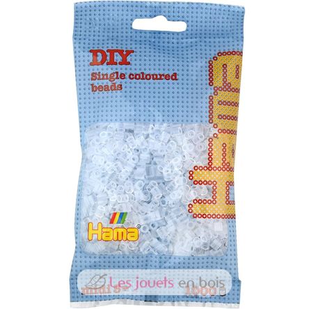 Sacchetto di 1000 perline di plastica Midi trasparente HAMA-207-19 Hama 1