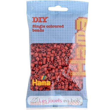 Sacchetto di 1000 perline di plastica Midi rosso bruno HAMA-207-20 Hama 1