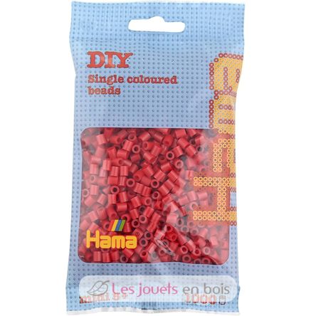 Sacchetto di 1000 perline di plastica Midi Rosso Natale HAMA-207-22 Hama 1