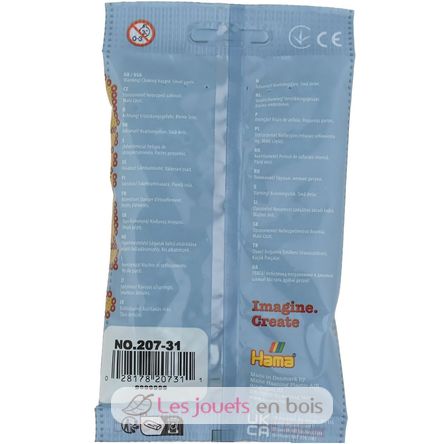 Sacchetto di 1000 perline di plastica Midi Turchese HAMA-207-31 Hama 4