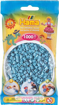 Sacchetto di 1000 perline di plastica Midi Turchese HAMA-207-31 Hama 2