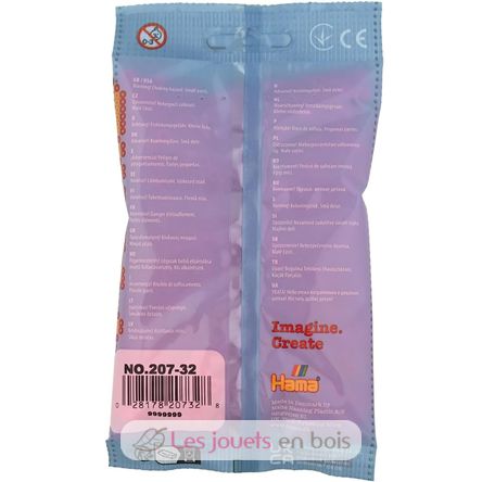 Sacchetto di 1000 perline di plastica Midi fucsia HAMA-207-32 Hama 4