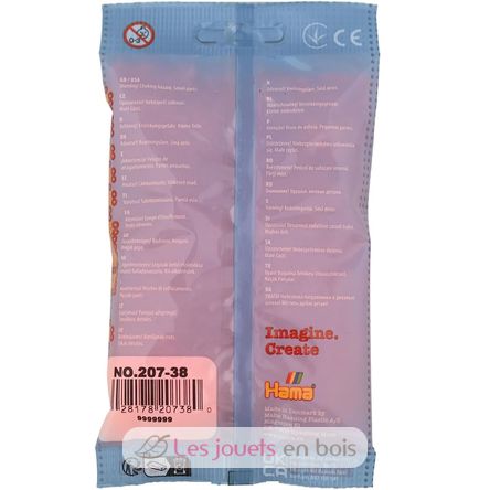 Sacchetto di 1000 perline di plastica Midi arancione neon HAMA-207-38 Hama 4