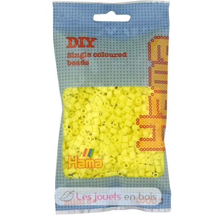 Sacchetto di 1000 perline di plastica Midi giallo pastello HAMA-207-43 Hama 1