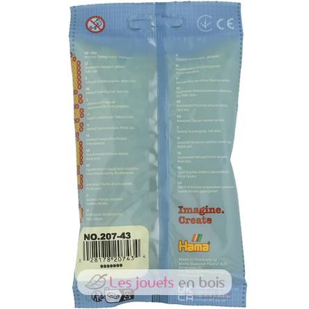 Sacchetto di 1000 perline di plastica Midi giallo pastello HAMA-207-43 Hama 4